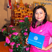 Pat at MOE awards • Koh Samui Language & Vocational School