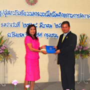 Pat at MOE awards • Koh Samui Language & Vocational School